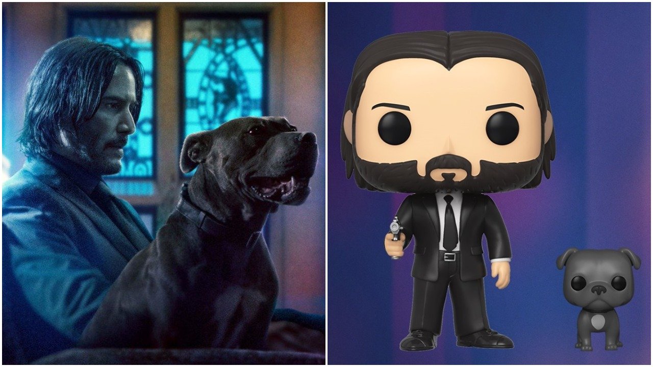 john wick with dog funko pop