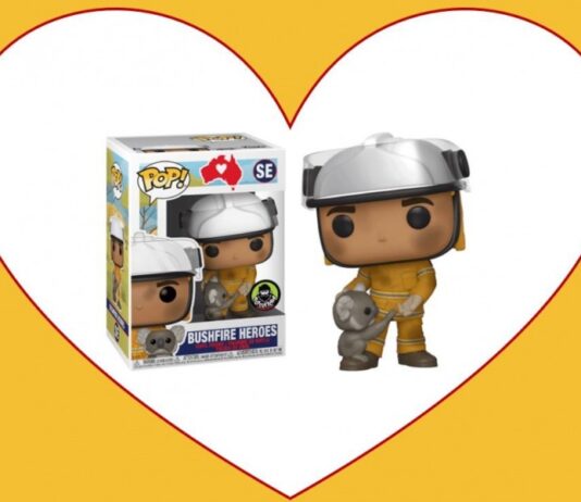 Bushfire Heroes funko pop heart