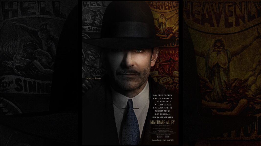 del toro nightmare alley poster