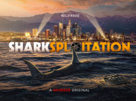 The cover art of Shudder's Sharksploitation
