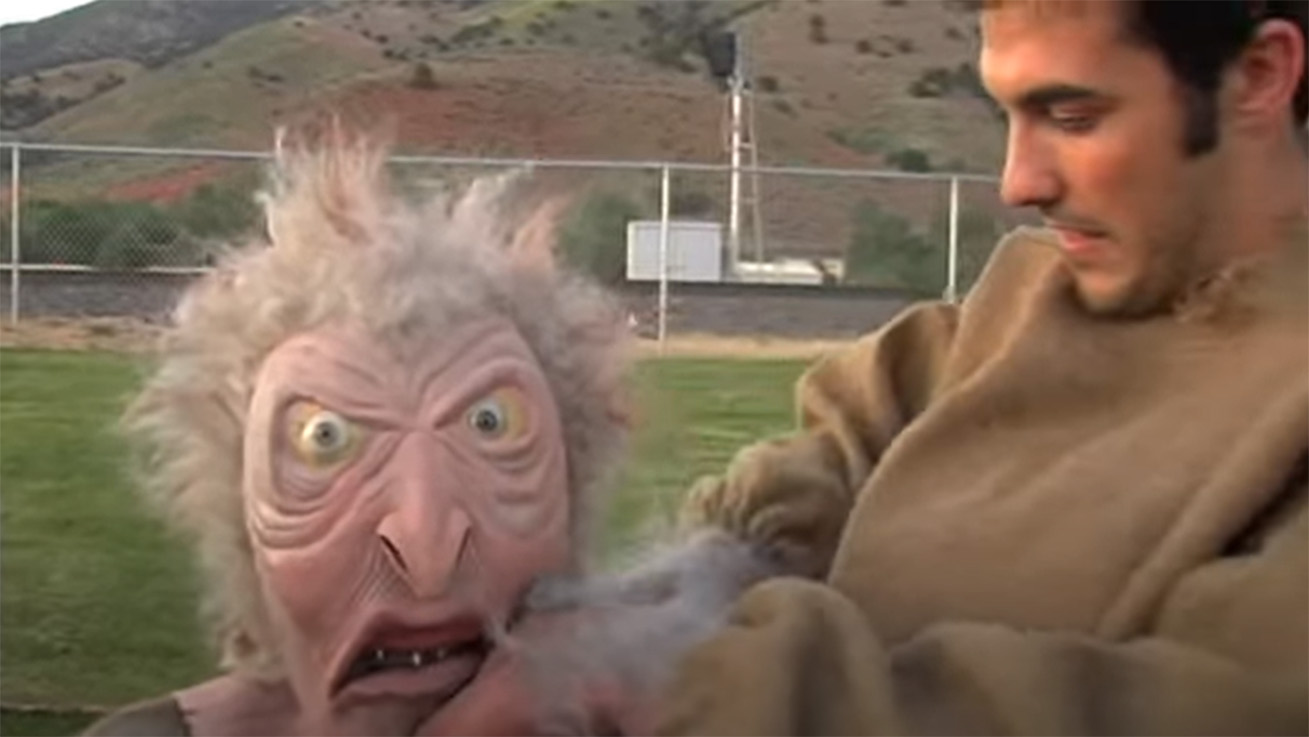 An actor and troll costume from Best Worst Movie (2009)