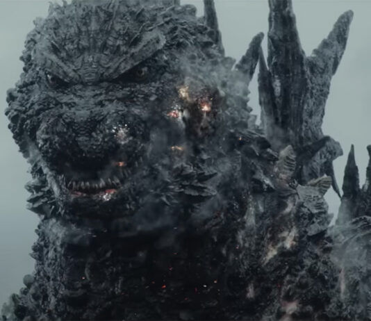 An angry war-torn Godzilla in Godzilla Minus Zero
