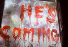 A sign written in blood in Resurrection (1999)