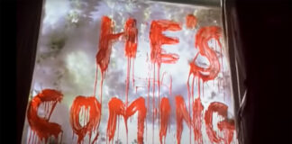 A sign written in blood in Resurrection (1999)