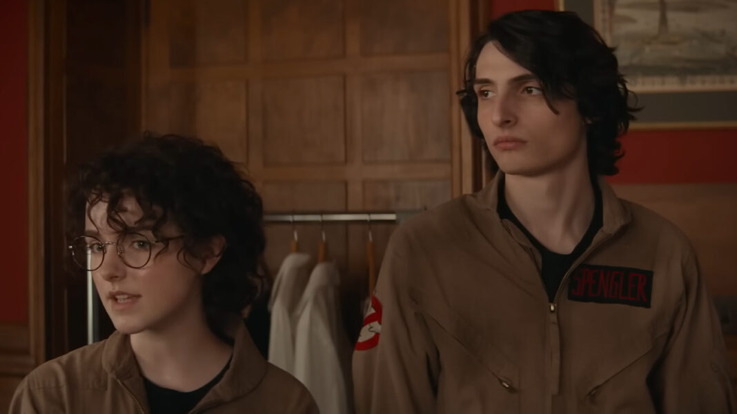 Mckenna Grace and Finn Wolfhard in Ghostbusters Frozen Empire (2024) - Fan Expo Dallas 2024