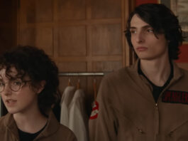 Mckenna Grace and Finn Wolfhard in Ghostbusters Frozen Empire (2024) - Fan Expo Dallas 2024