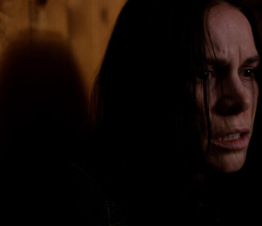 Krsy Fox in Spider One's LITTLE BITES. Courtesy of Andy Patch. An RLJE Films and Shudder Release