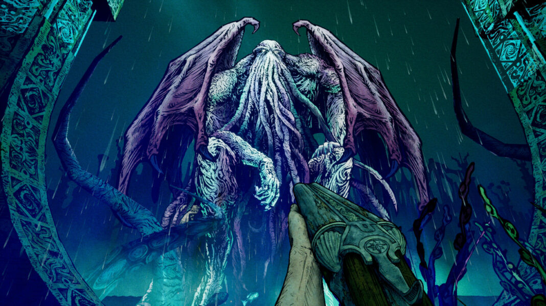 The Priest facing off against Cthulhu in Forgive Me Father 2