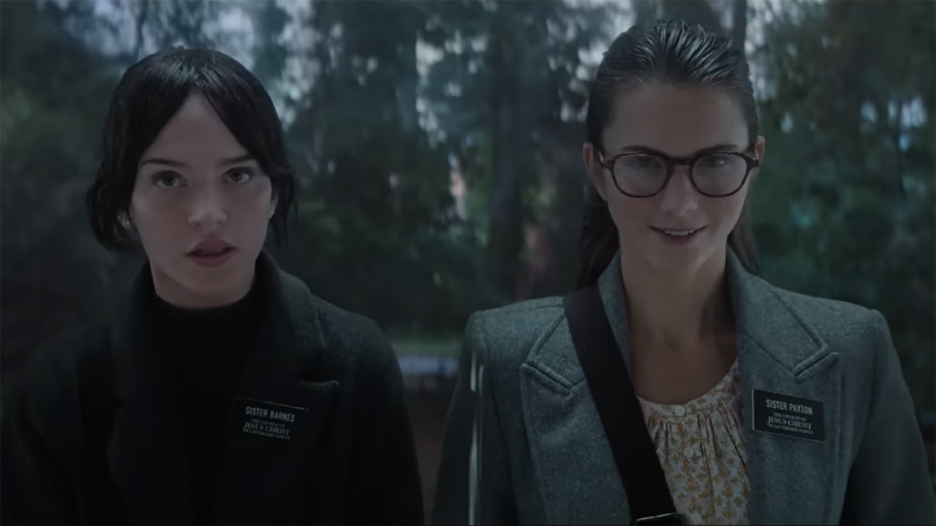 Sophie Thatcher and Chloe East from Heretic