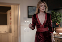 Meghann Fahy as Violet in Drop 2025 - 2025 Overlook Film Festival
