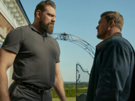 Olivier Richters as Paulie, Alan Ritchson as Jack Reacher in Reacher Season 3