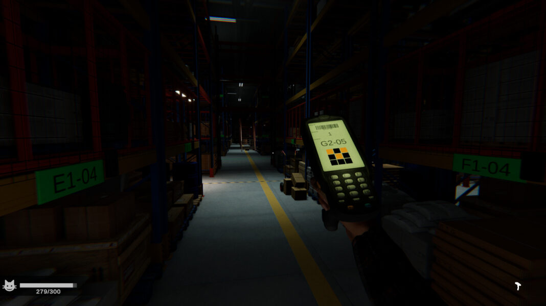 The player staring down a dark hall with an order ticket in Order 13