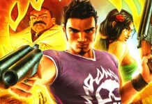 Ramiro Cruz posing on the box art for Total Overdose