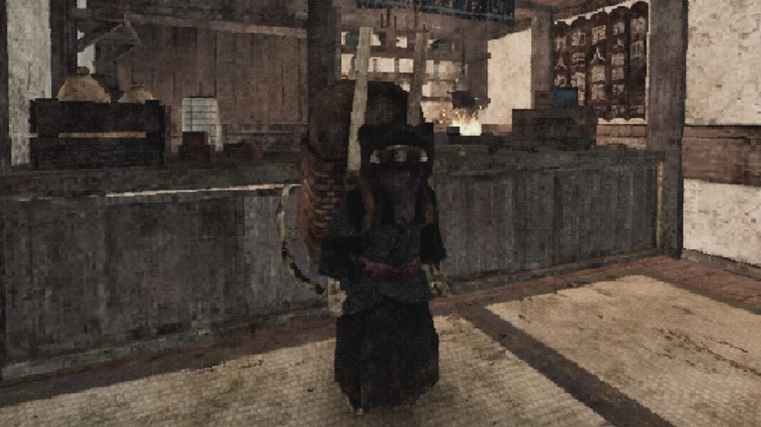 A friendly masked shop keeper in Labyrinth of the Demon King