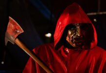Killer from Fear Street: Prom Queen holding an axe