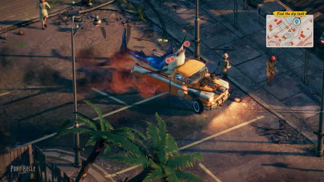 The player driving a large marlin around in Deliver at All Costs