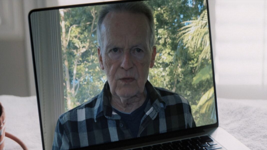 David Clennon on a ZOOM screen in The Sound (2025)