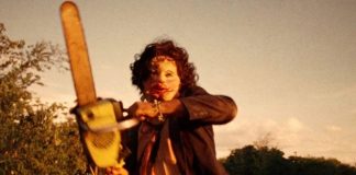 Gunnar Hansen as Leatherface in The Texas Chainsaw Massacre