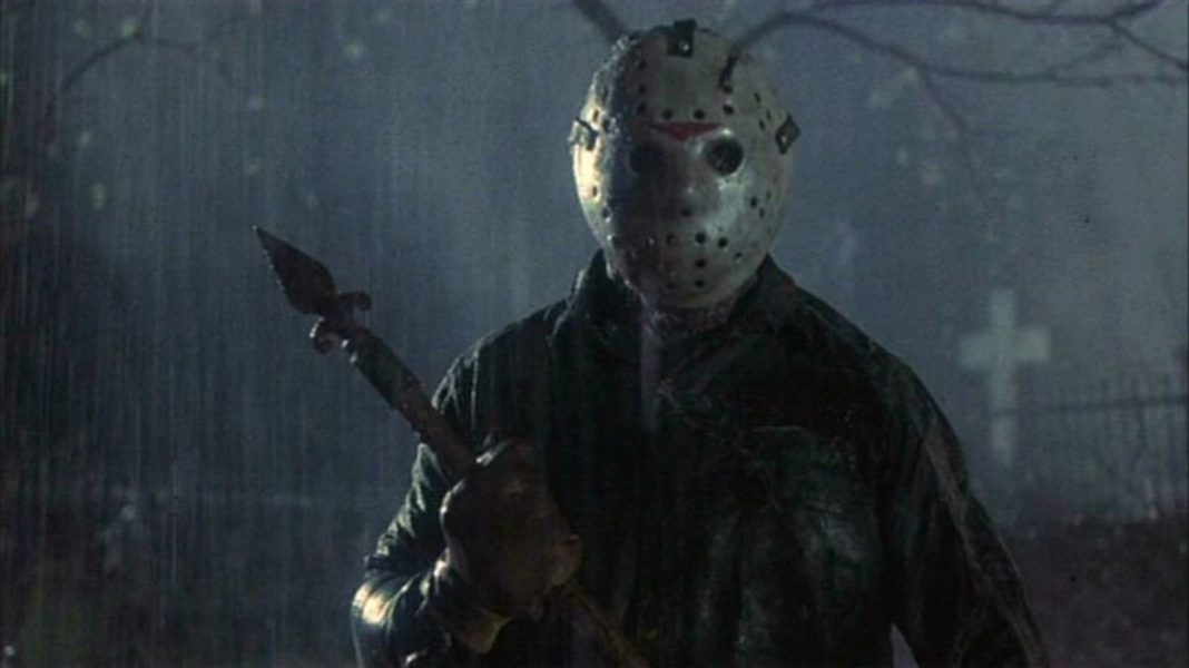 Jason Voorhees holding a gate spike in Friday the 13th Part VI: Jason Lives