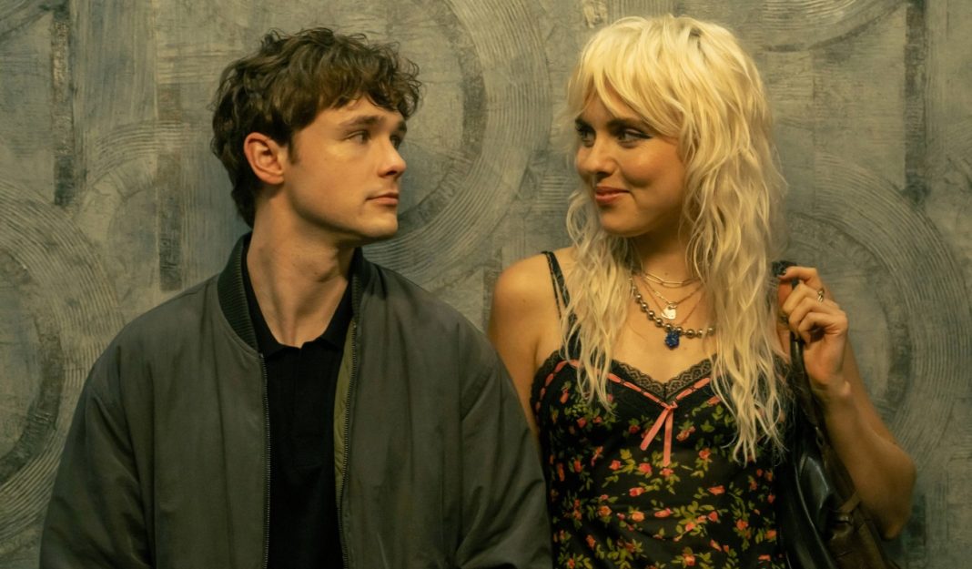 L-R Jack Alcott as Harrison Morgan and Emily C. Kimball as Gigi Jones in Dexter Resurrection, episode 8, season 1