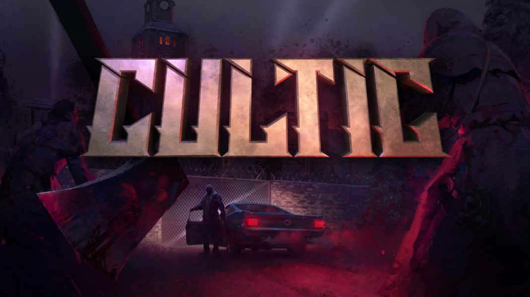 CULTIC - Title Screen Key art depicting the title screen of CULTIC