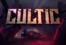 Key art depicting the title screen of CULTIC