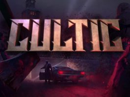Key art depicting the title screen of CULTIC