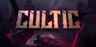 Key art depicting the title screen of CULTIC