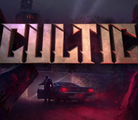 Key art depicting the title screen of CULTIC