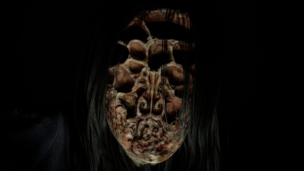 A grotesque monster with holes in its face in Silent Hill f