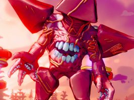 The player meeting the Hunters for the first time in SWAPMEAT