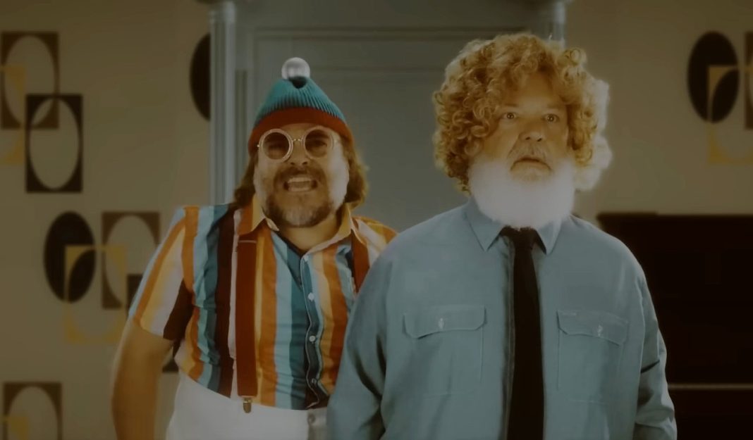 Kyle Gass and Jack Black performing in Tenacious D The Complete Masterworks Vol. 3