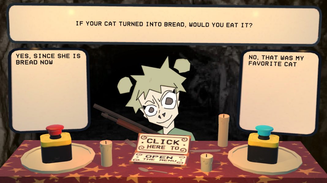 An ordinary question presented to the player in Girl With Gun