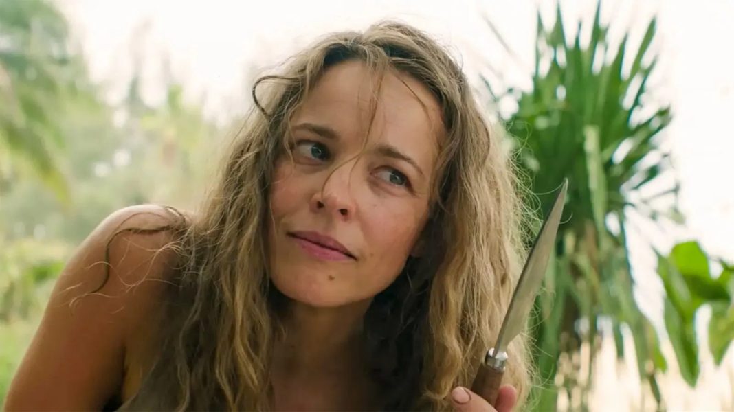 Rachel McAdams holding a knife in Send Help