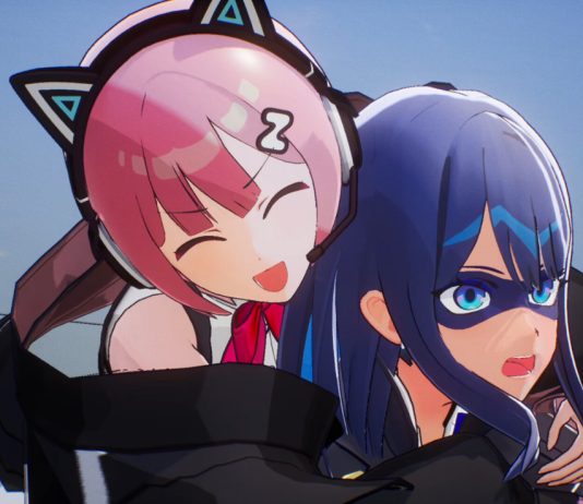 Reya and Nio hugging it out in MIGHTREYA