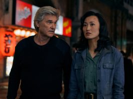 Kurt Russell and Mari Yamamoto in Monarch Legacy of Monsters Season 2, Ep. 3 'Secrets'