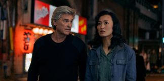 Kurt Russell and Mari Yamamoto in Monarch Legacy of Monsters Season 2, Ep. 3 'Secrets'