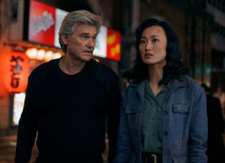 Kurt Russell and Mari Yamamoto in Monarch Legacy of Monsters Season 2, Ep. 3 'Secrets'