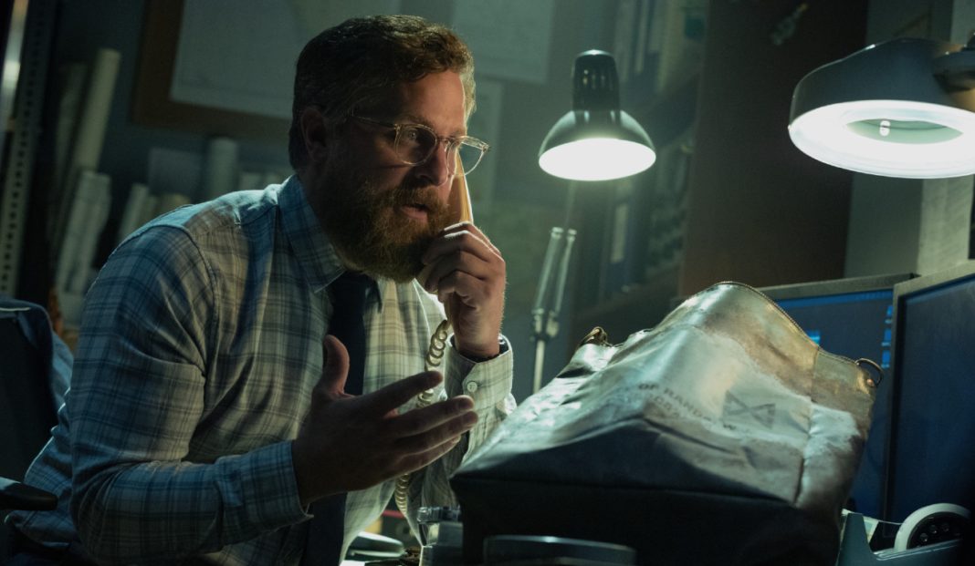 Tim Monarch (Joe Tippett) talks on the phone in Legacy of Monsters Season 2, Episode 5 'Furusato'