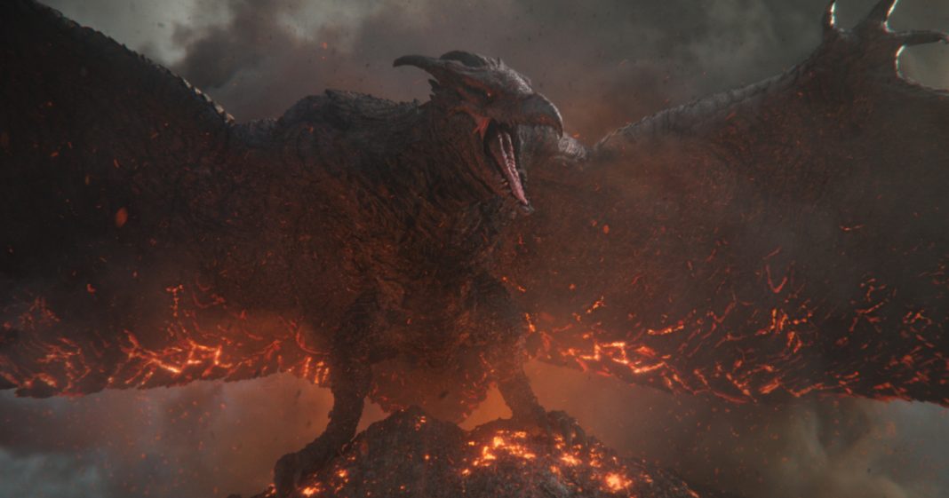 Rodan, also known as the Fire Demon, in Monarch Legacy of Monsters Season 2 Episode 10