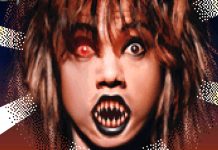 Screaming Mad George with spiky teeth in PARANOIASCAPE