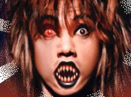 Screaming Mad George with spiky teeth in PARANOIASCAPE