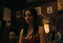 From ‘Companion’ to ‘Obsession’: Why Relationship Horror Is the Genre’s Biggest Trend A woman talks to her boyfriend and friends in a bar in Obsession
