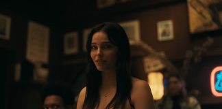 From ‘Companion’ to ‘Obsession’: Why Relationship Horror Is the Genre’s Biggest Trend A woman talks to her boyfriend and friends in a bar in Obsession