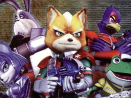 The main Star Fox crew posing on the box art for Star Fox: Assault