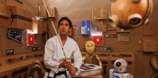 Zach King as Luke in Cardboard Star Wars