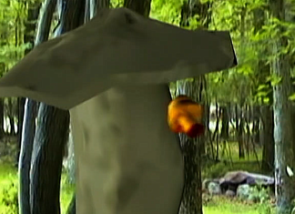 A mushroom dodges a mushroom bullet in FUNGICIDE