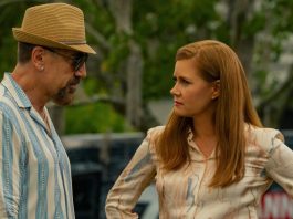 Anna stands with her hands on her hips while talking to Max Cady in Cape Fear Episode 4