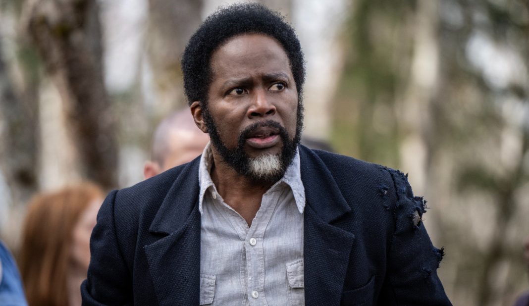 Boyd, in torn clothing, looks scared in the From Season 4 finale