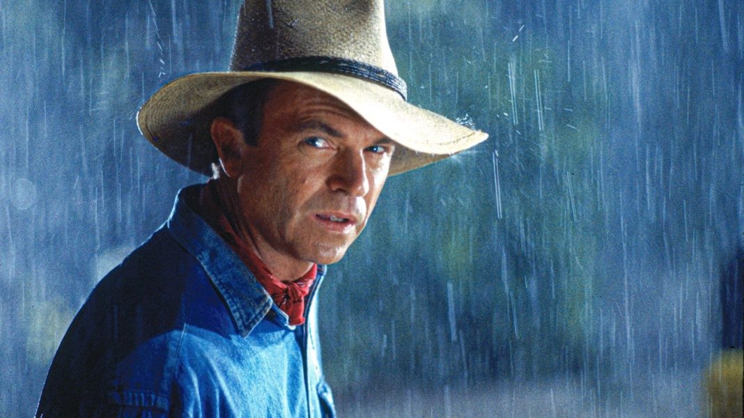 Sam Neill as Dr. Alan Grant in Jurassic Park Sam Neill as Dr. Alan Grant in Jurassic Park